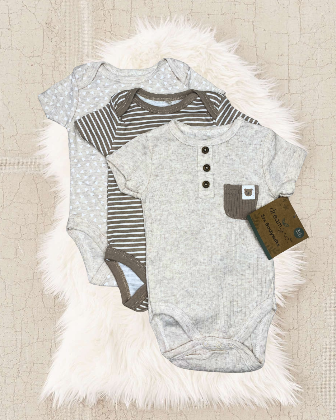 SET DE MAMELUCOS 3PZS GRIS