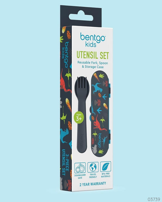TENEDOR Y CUCHARA BENTGO DINOS