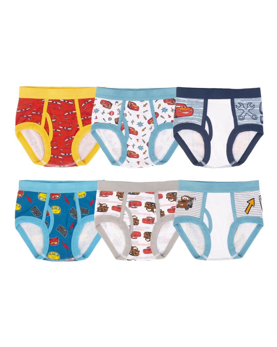 CALZONCILLOS 6 PZS CARS