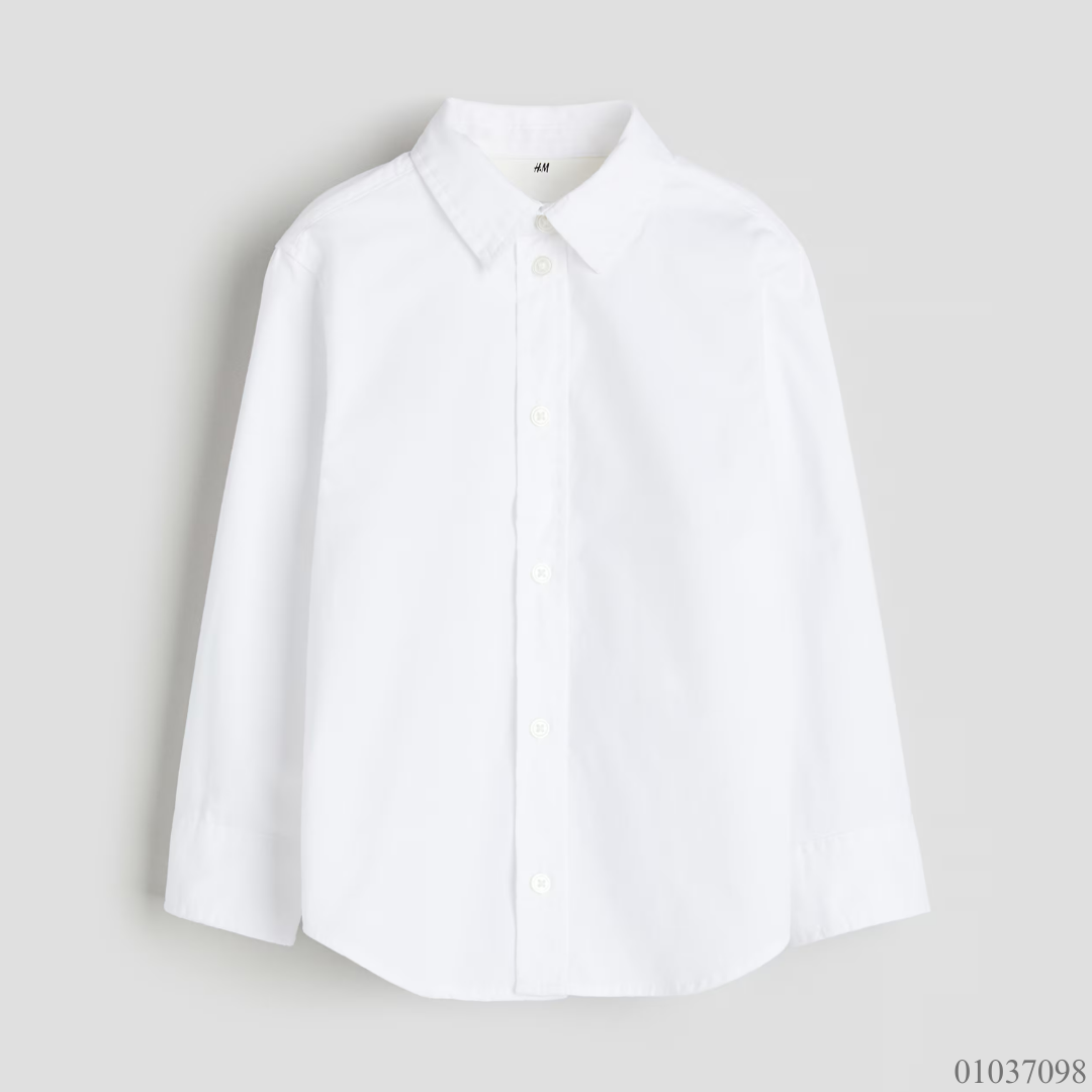 CAMISA BLANCA H&M NIÑO MANGALA