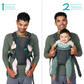 PORTABEBÉ SWIFT CLASSIC INFANTINO GRIS
 7-26 LIBRAS