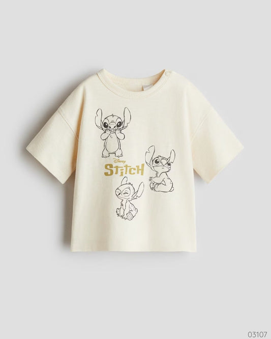 CAMISA STITCH H&M AMARILLA