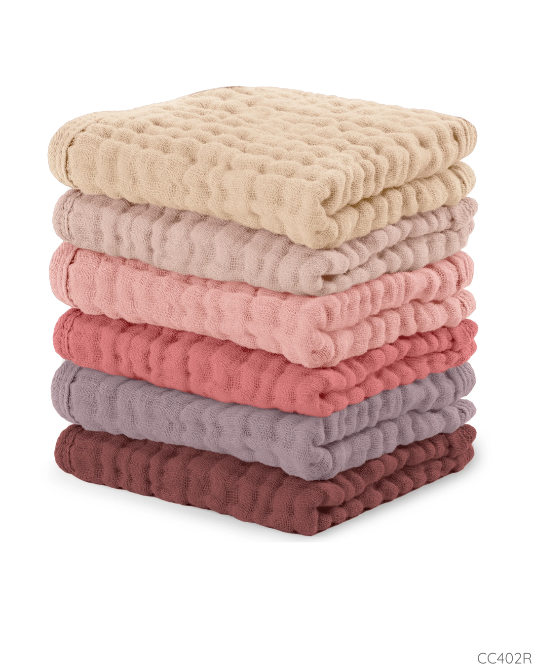 PAÑITOS MUSELINA COMFYCUBS MULTICOLOR ROSA