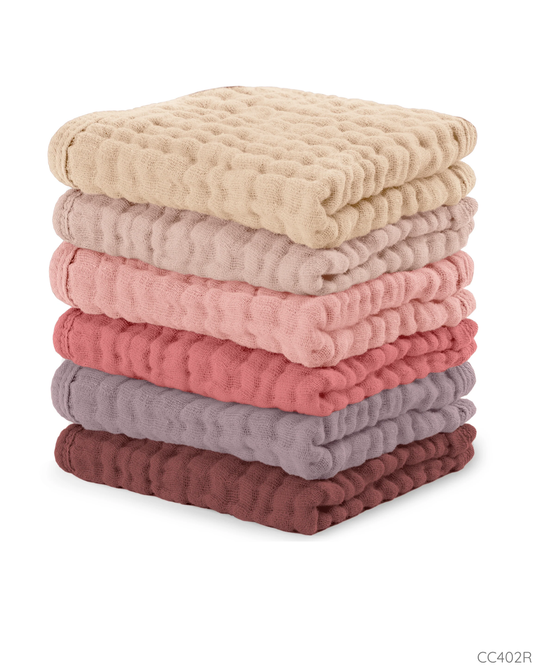 PAÑITOS MUSELINA COMFYCUBS MULTICOLOR ROSA