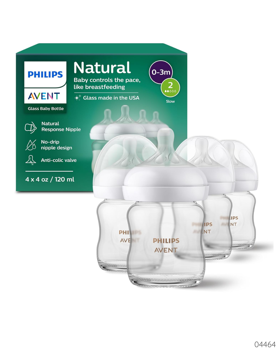 PEPES AVENT GLASS SET 4 X 4OZ