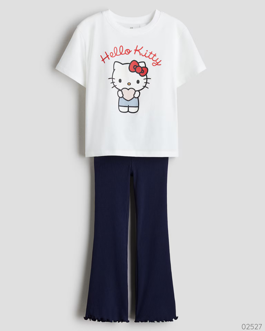 TRAJE 2 PZS HELLO KITTY
