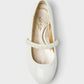 ZAPATOS BLANCOS CAT&JACK FLORCITAS