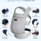 PORTA BEBE ERGONOMIC MALLA TRANSPIRABLE GRIS