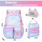 SET MOCHILA ARCOIRIS 3 PZS AZUL