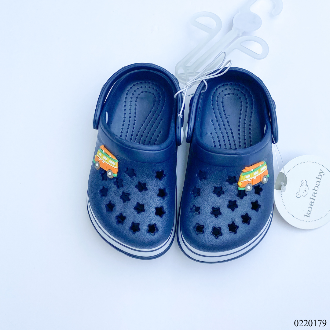 SANDALIAS NIÑO TIPO CROCS AZUL