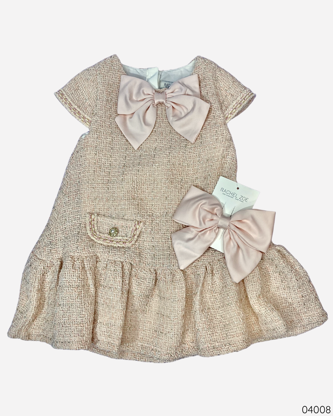 VESTIDO 2PZ CHONGO ROSADO