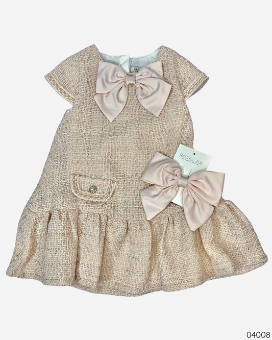 VESTIDO 2PZ CHONGO ROSADO