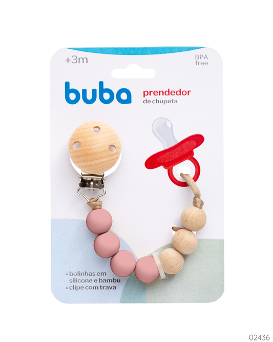PORTA CHUPON ROSADO BUBA