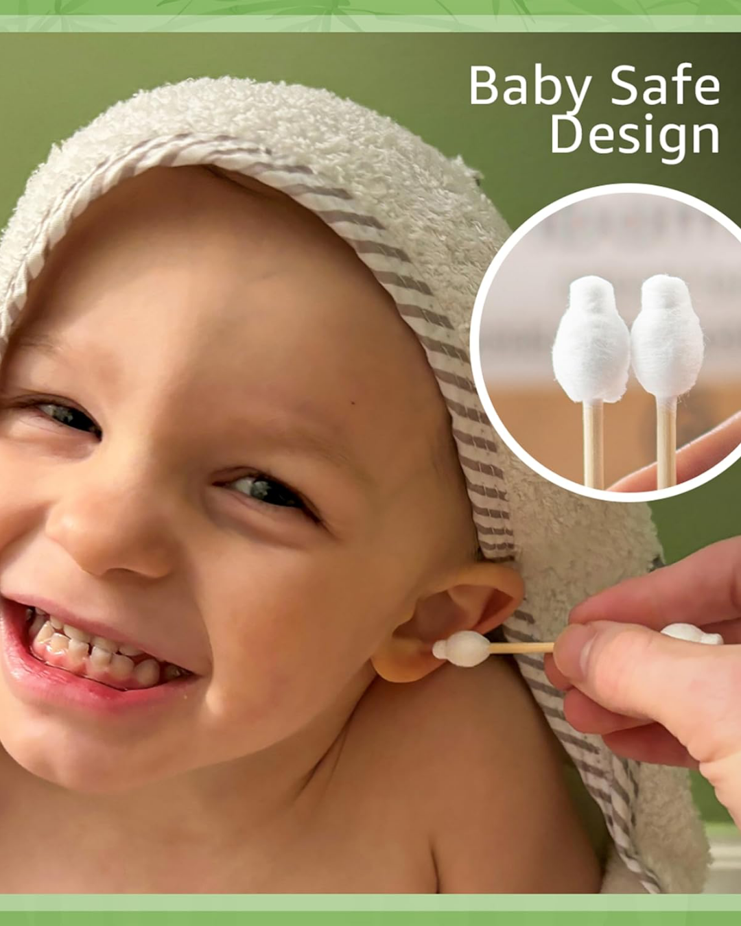 HISOPOS DE BAMBU PARA BEBES