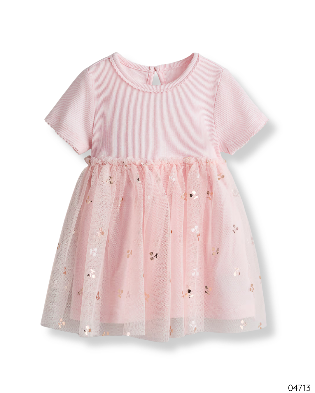 VESTIDO ROSADO FLORES
