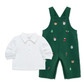 OVERALL VERDE NAVIDEÑO CON CAMISA