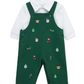 OVERALL VERDE NAVIDEÑO CON CAMISA
