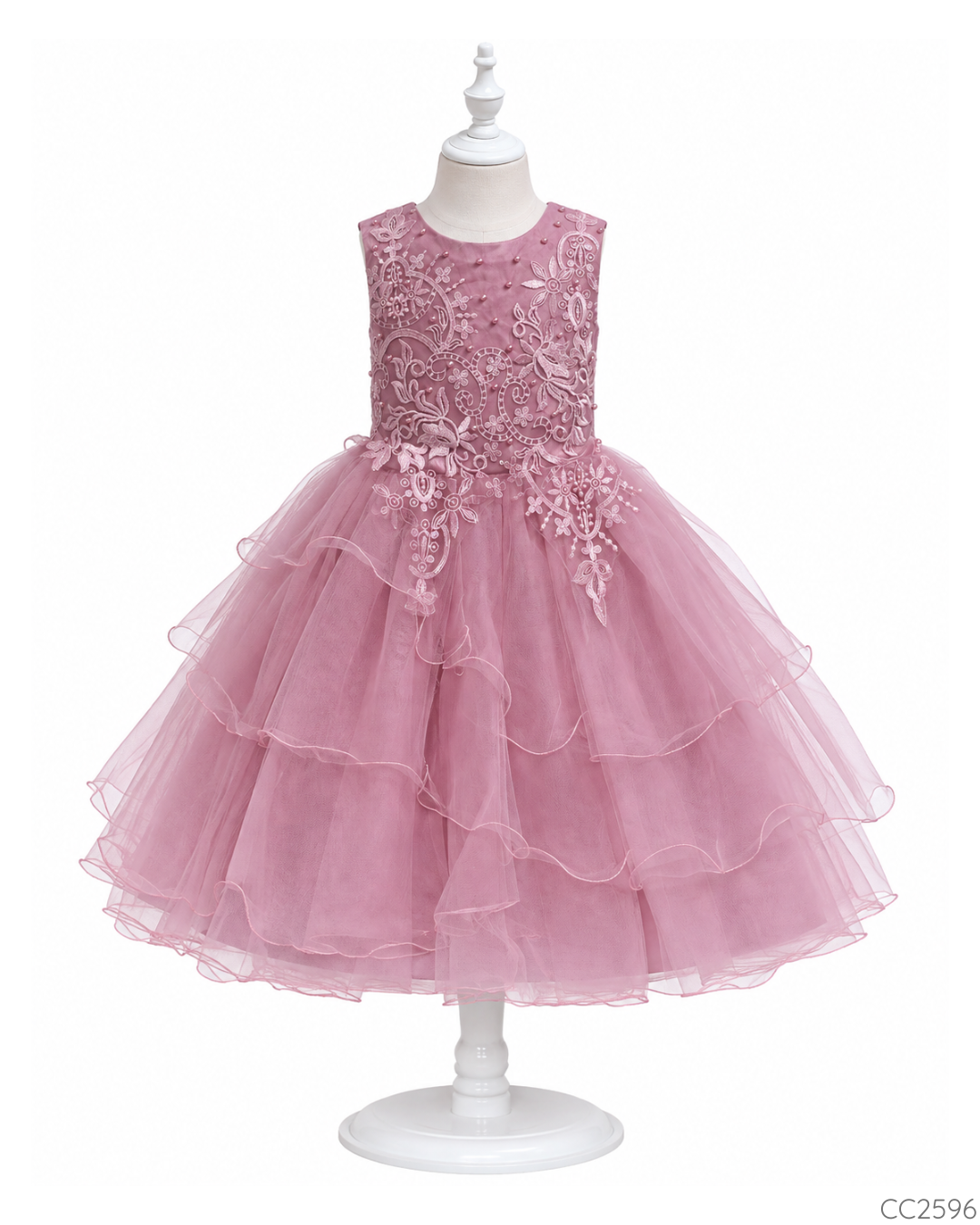 VESTIDO ELEGANTE ROSA TUL