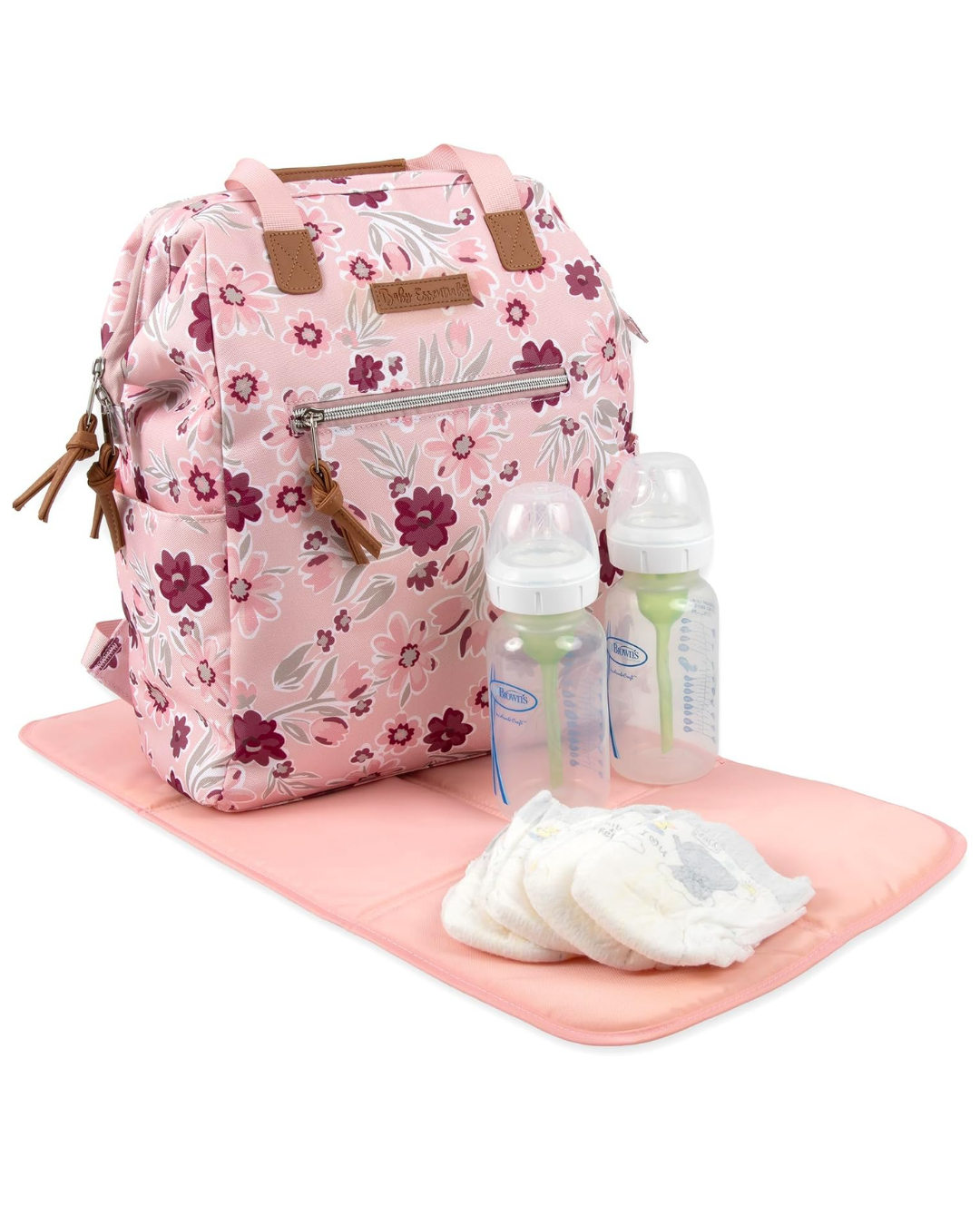 PAÑALERA BABAY ESSENTIAL FLOREADA ROSA