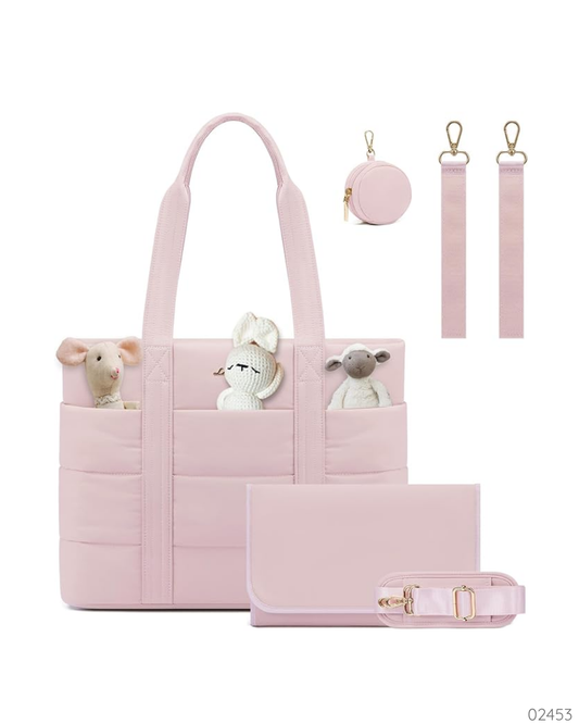 PAÑALERA LOVEVOOK CON CAMBIADOR ROSADO
