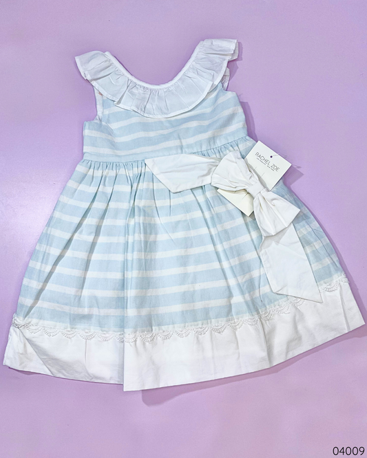 VESTIDO BLANCO AZUL GANCHO