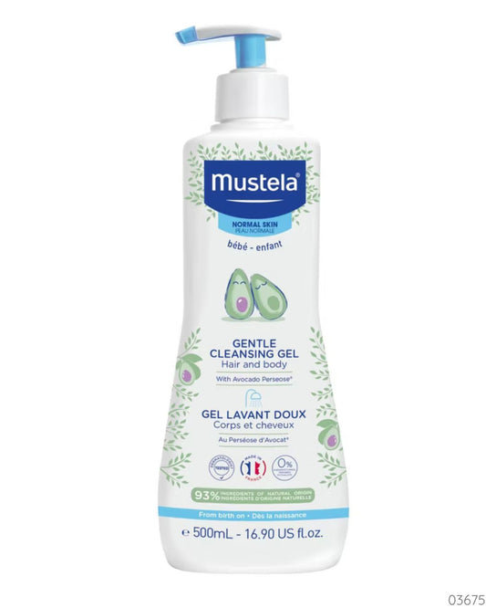 MUSTELA GEL DE BAÑO CABEZA Y CUERPO 500 ML