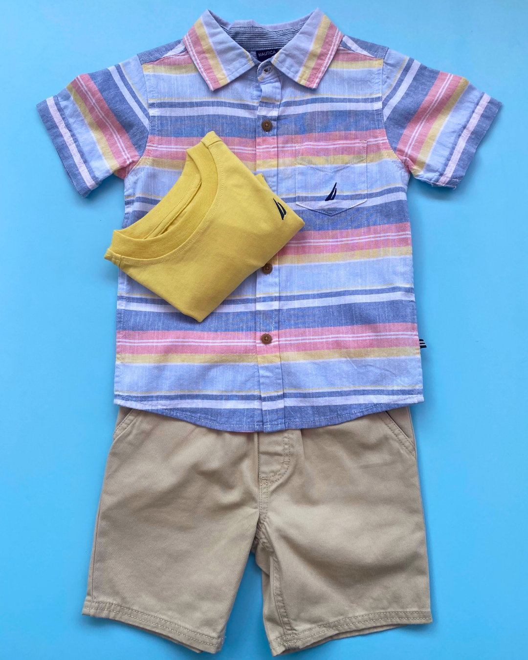 TRAJE 3 PZS NAUTICA AMARILLO