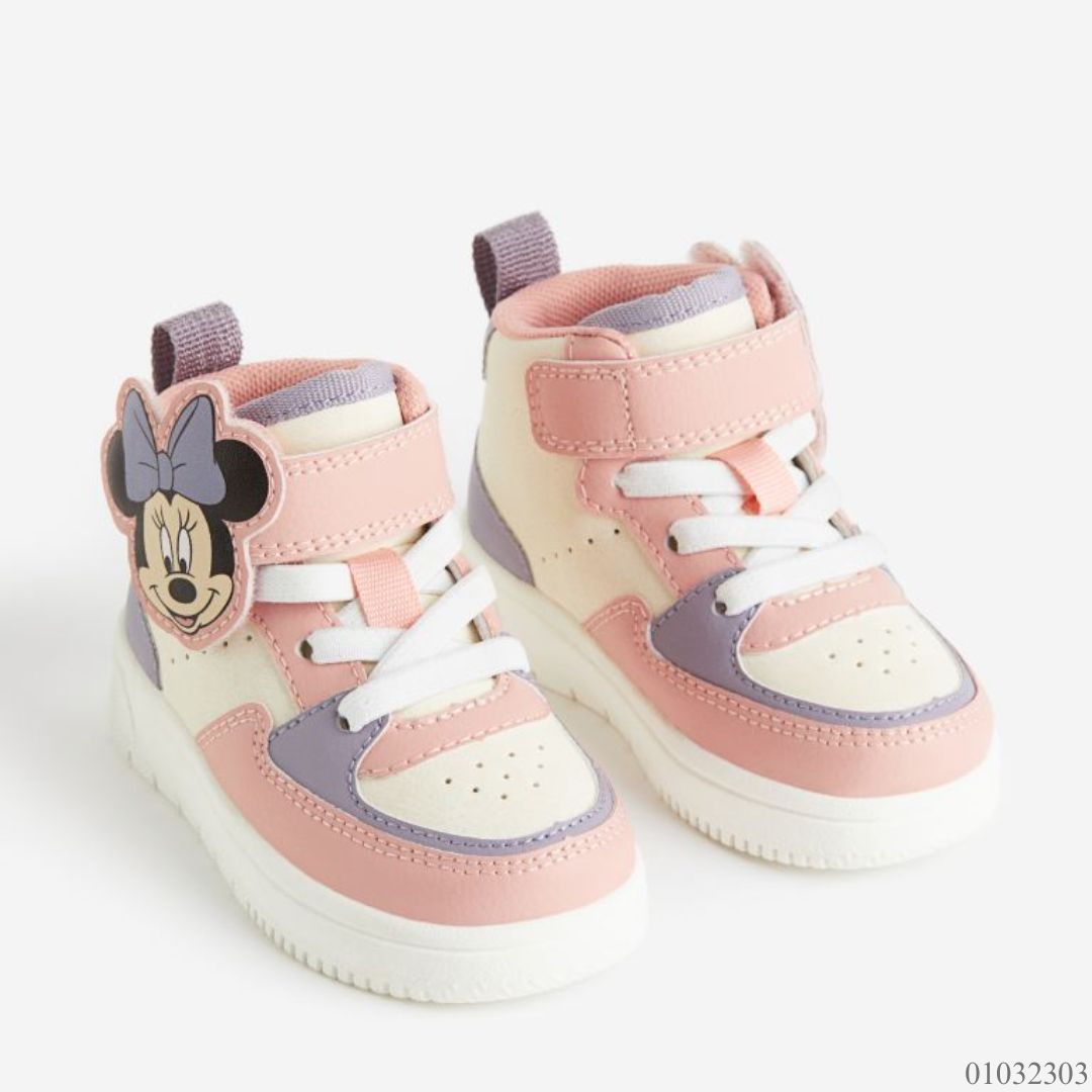 TENIS ALTOS ROSADOS MINNIE H & M