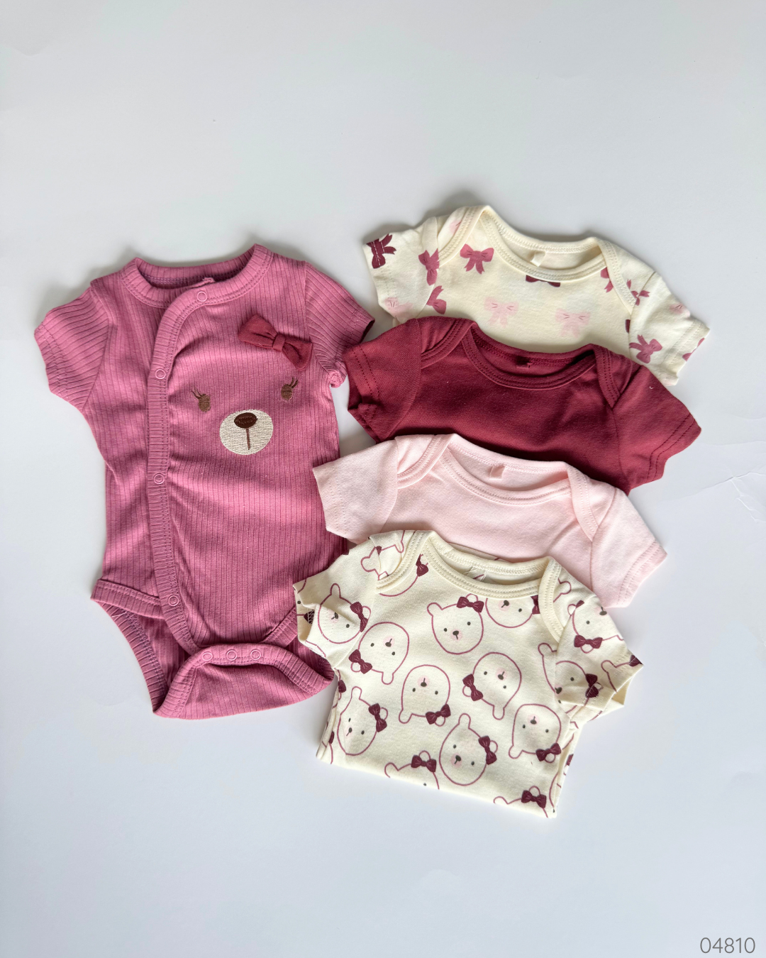 MAMELUCOS 5 PZS OSO ROSA DREAMGRO