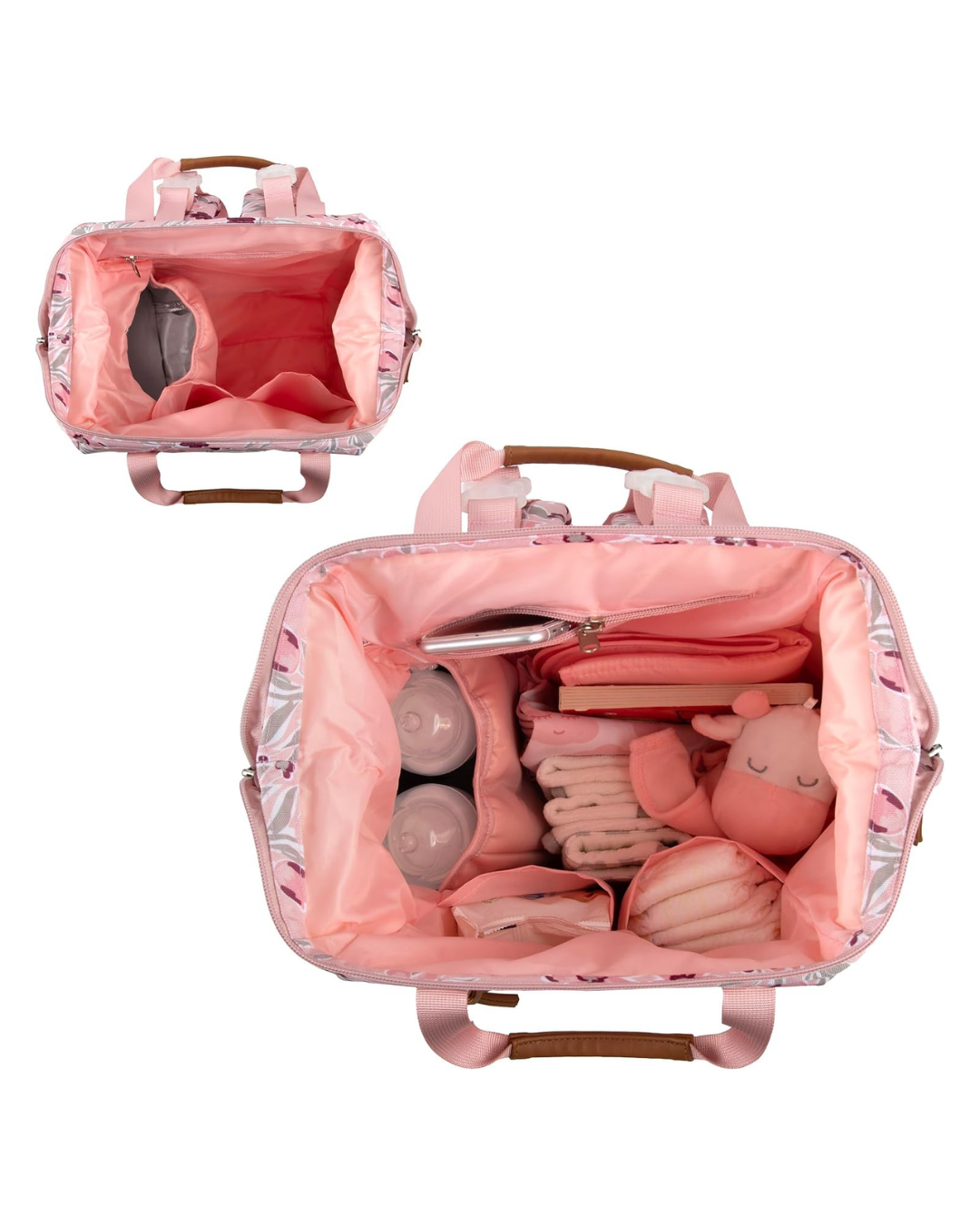 PAÑALERA BABAY ESSENTIAL FLOREADA ROSA
