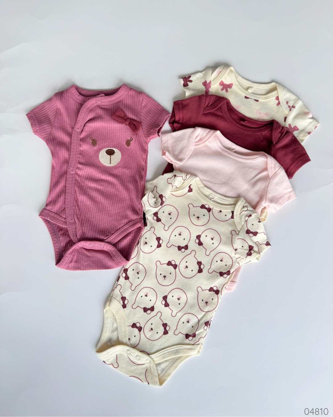 MAMELUCOS 5 PZS OSO ROSA DREAMGRO