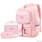 SET MOCHILA ROSADO ARCOIRIS NUBE