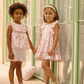 CONJUNTO SHORT CAMISA NIÑA FLORES GRANDES