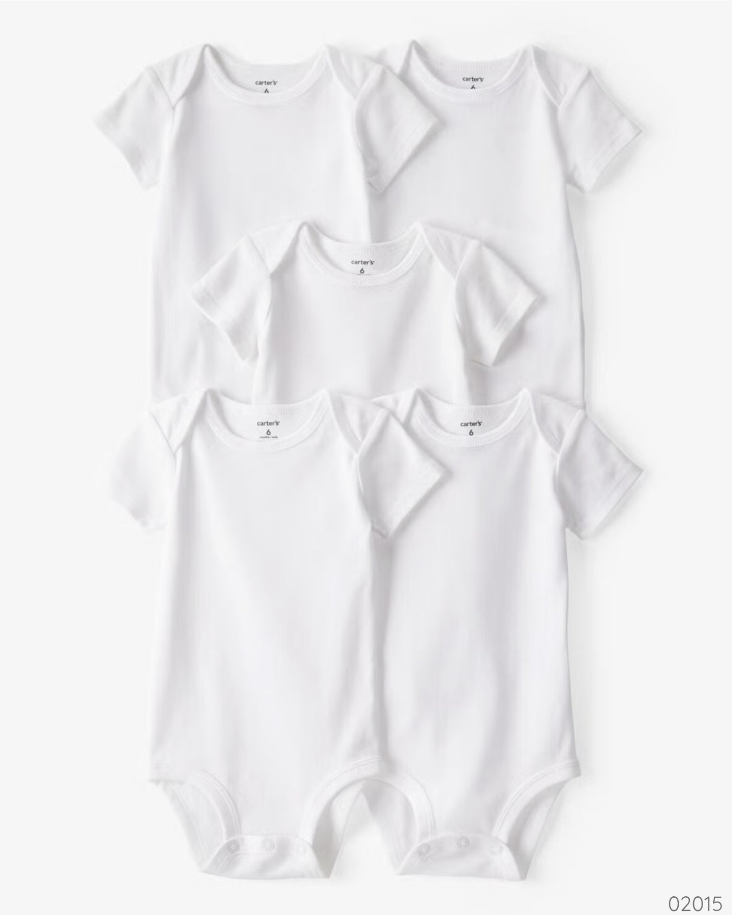 MAMELUCO UNISEX BLANCO 5 PZS CARTER´S