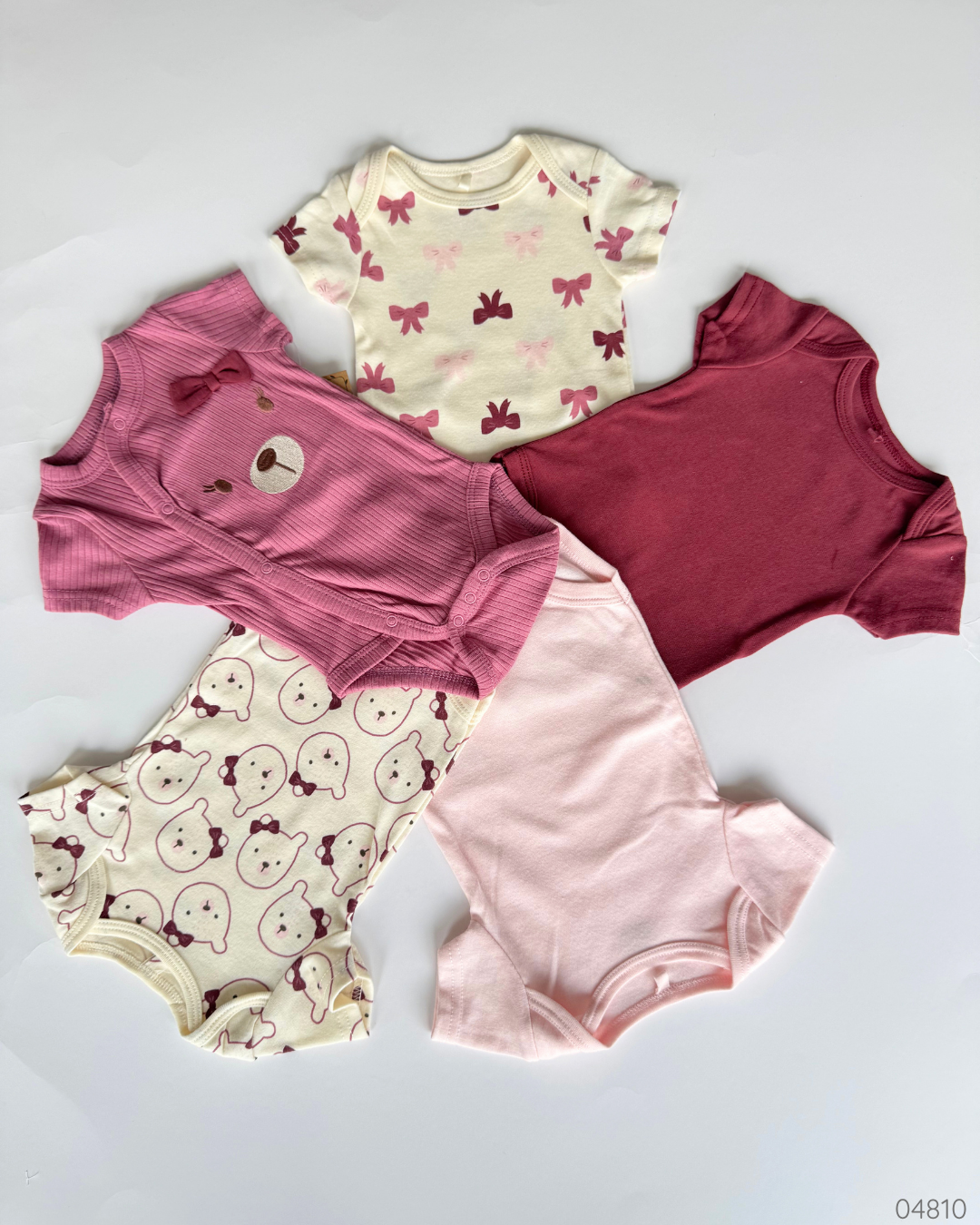 MAMELUCOS 5 PZS OSO ROSA DREAMGRO