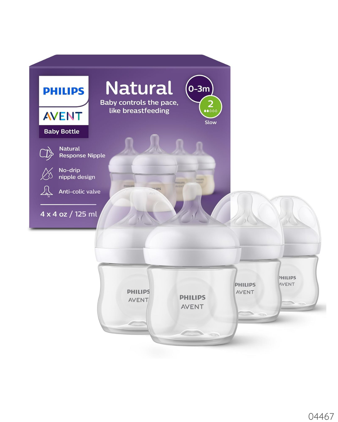 PEPES AVENT NATURAL SET 4 X 4O
