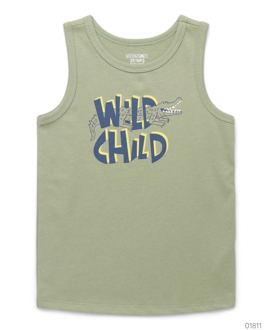 CAMISA DINOSAURIO WILD CHILD VERDE