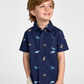CAMISA AZUL DINOS CHILDRENS PLACE