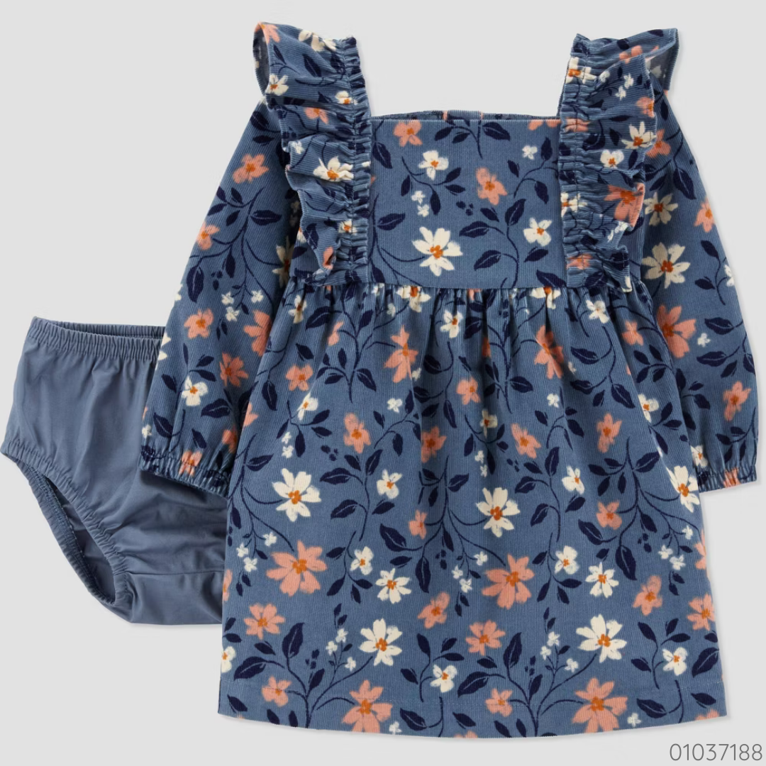 VESTIDO AZUL FLORES CARTERS