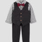 TRAJE FORMAL 4PZ CHALECO NEGRO