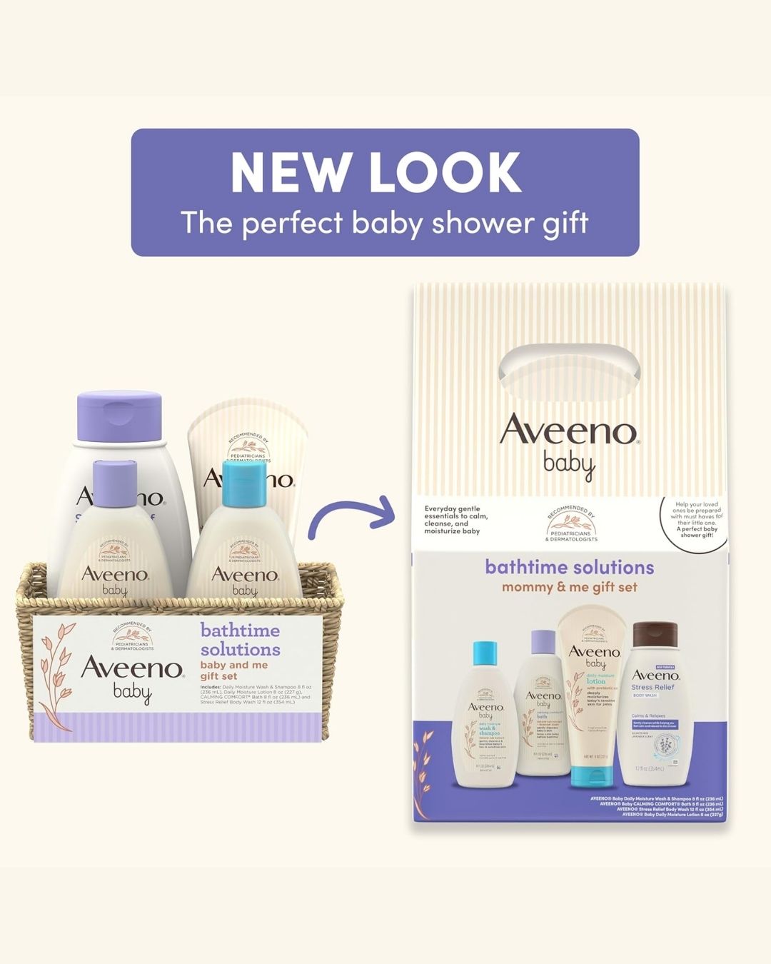 SET  DE REGALO AVEENO BABY BATHTIME SOLUTIONS MOMMY & ME