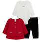 CARDIGAN SET ROJO LITTLE ME