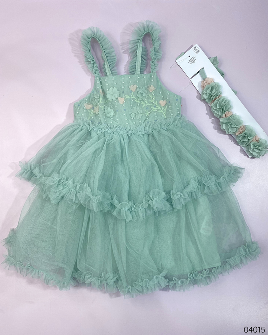 VESTIDO VERDE SIN MANGAS