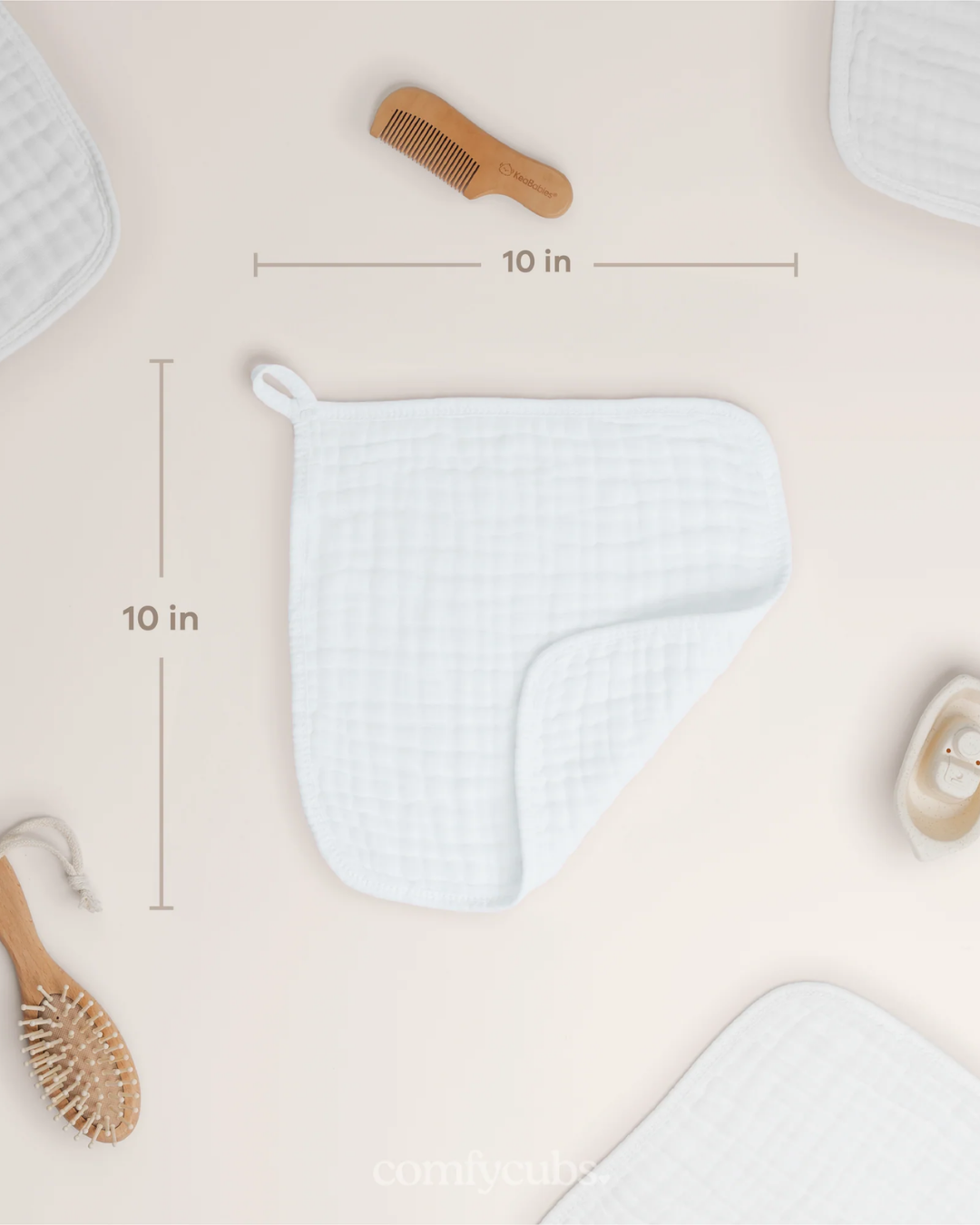 PAÑITOS MUSELINA COMFYCUBS MULTICOLOR BLANCO