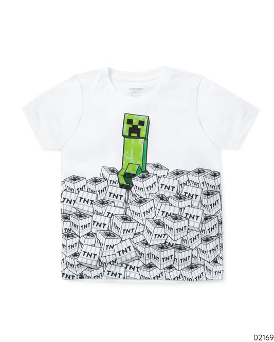 CAMISA MINECRAFT BLANCA