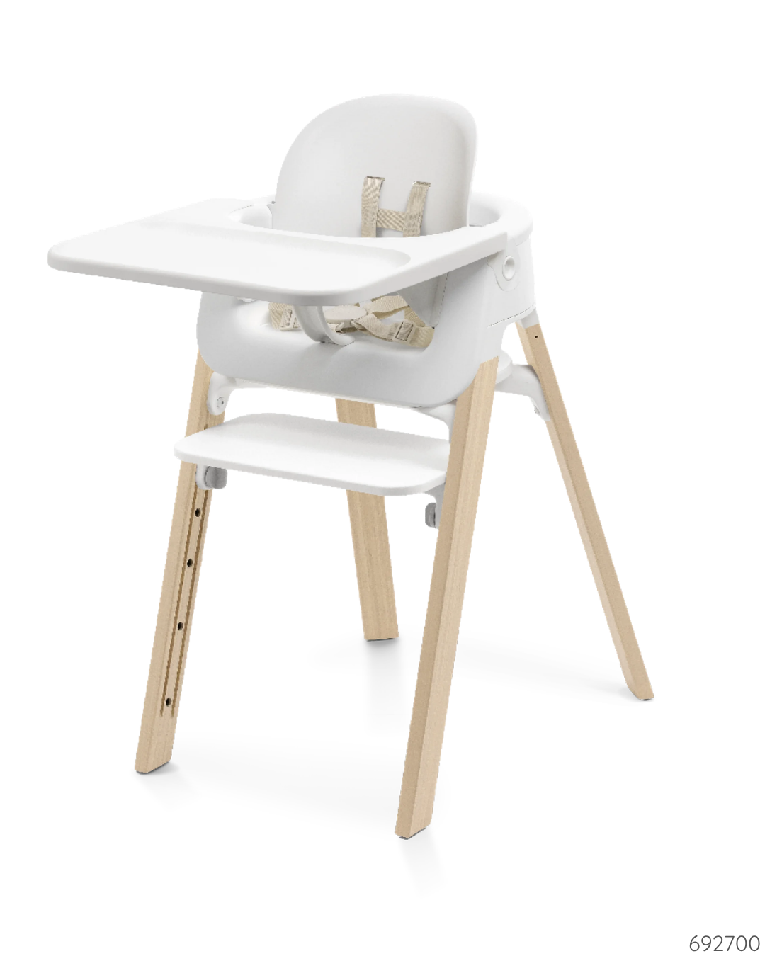 STOKKE STEPS SILLA DE COMER BLANCO NATURAL