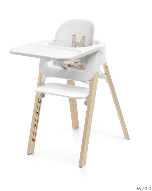 STOKKE STEPS SILLA DE COMER BLANCO NATURAL