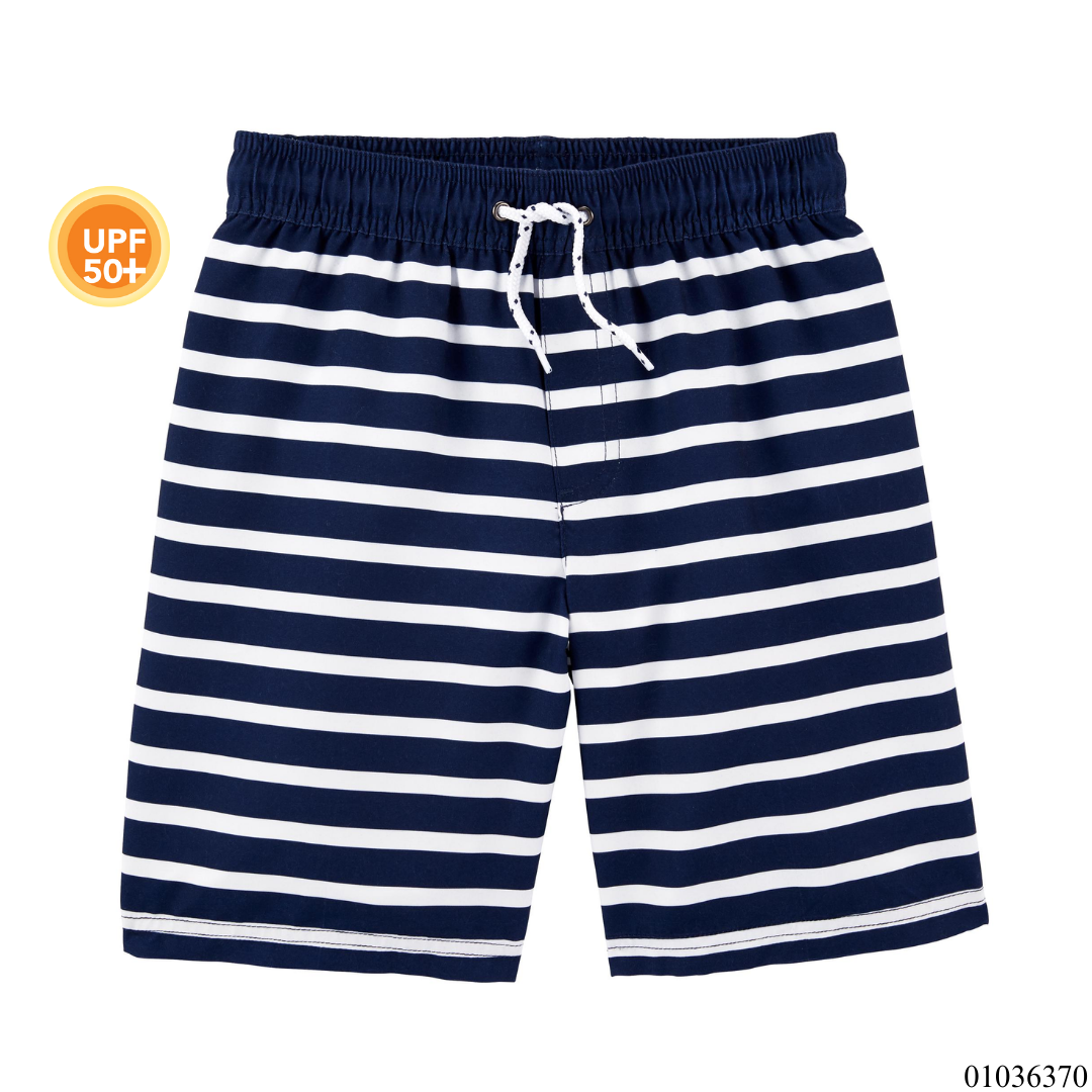 SHORT AZUL RAYAS BLANCAS