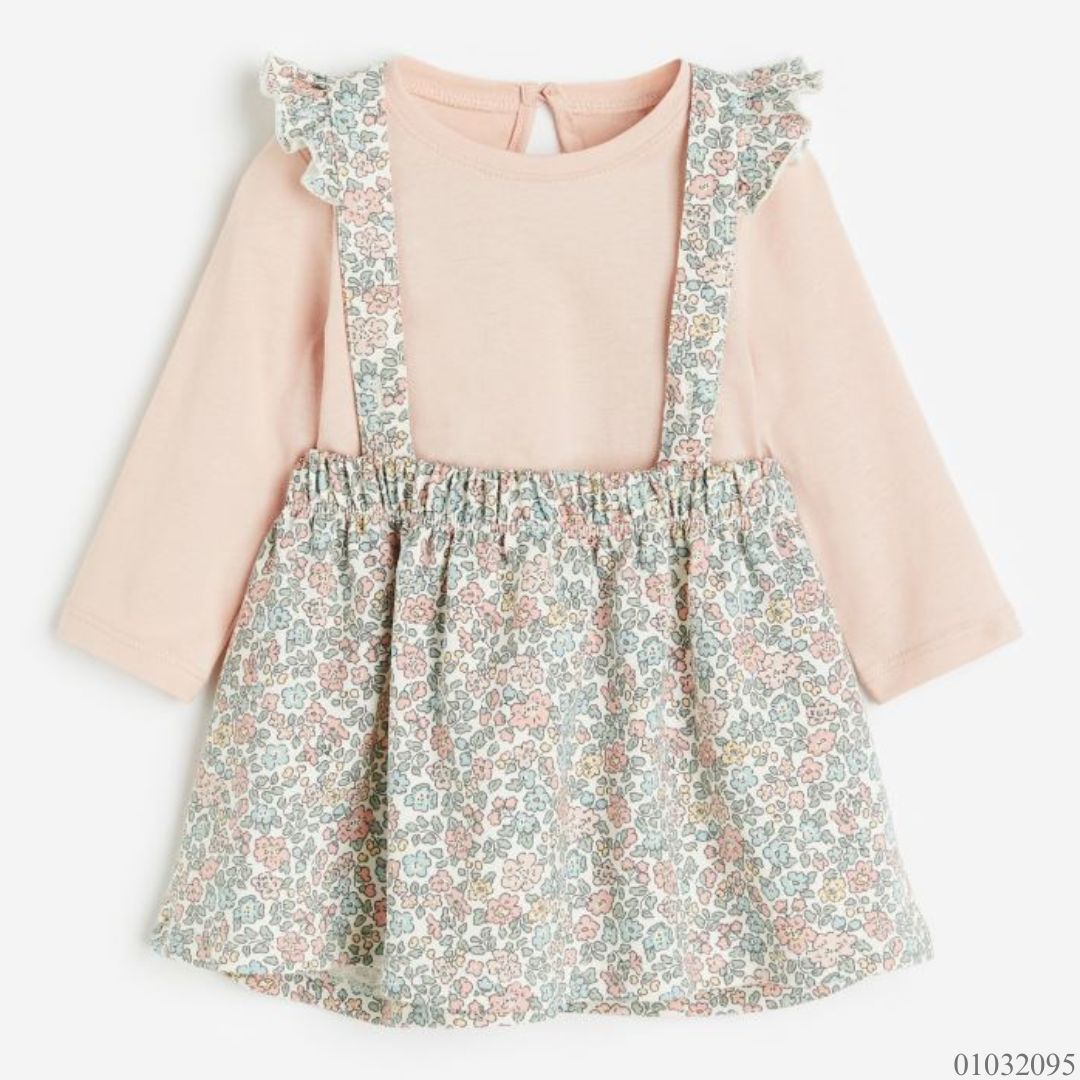 VESTIDO H&M FLORES CAMISA ROSA SUAVE