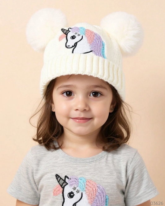 GORRO UNICORNIO BLANCO